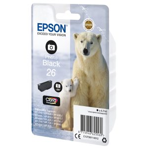 Epson - Cartuccia ink - 26 - Nero Photo - C13T26114012 - 4,7ml - immagine 1