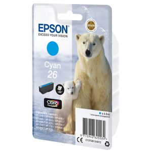 Epson - Cartuccia ink - 26 - Ciano - C13T26124012  - 4,5ml - immagine 1