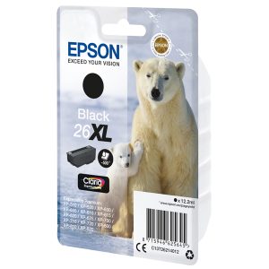 Epson - Cartuccia ink - 26XL - Nero - C13T26214012 - 12,2ml - immagine 1