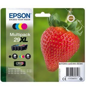 Epson - Confezione Cartuccia ink - 29XL - C/M/Y/K - C13T29964012 - C/M/Y 6,4ml cad - K 11,3ml - immagine 1
