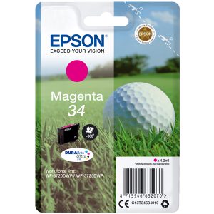 Epson - Cartuccia ink - 34 - Magenta - C13T34634010 - 4,2ml - immagine 1