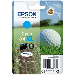 Epson - Cartuccia ink - 34XL - Ciano - C13T34724010 - 10,8ml - immagine 1