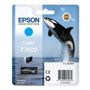 Epson - Cartuccia ink - Ciano - T7602 - C13T76024010 - 25,9ml - immagine 1