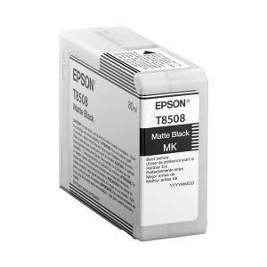 Epson - Cartuccia per UltraChrome HD T8508N - Nero Matte - C13T85080N - 80ml - immagine 1