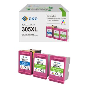 G&G - Cartuccia ink Compatibile per HP 305XL - C/M/Y - 330 pag - immagine 1