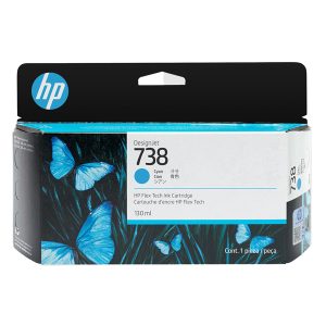 Hp originale - Cartuccia Ink DesignJet 738 - Ciano - 498N5A - 130ml - immagine 1