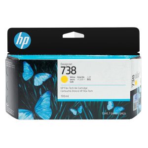 Hp originale - Cartuccia Ink DesignJet 738 - Giallo - 498N7A - 130ml - immagine 1