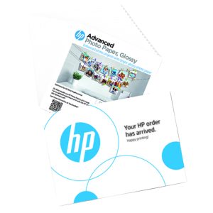 Hp - Carta fotografica - 65 lb, 5 x 5 in. (127 x 127 mm) - 49V50A - 20 fogli - immagine 1