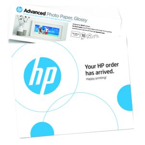 Hp - Confezione da 10 fogli di carta originale fotografica HP Advanced - lucida - 250 g/m2 - 49V51A - immagine 1