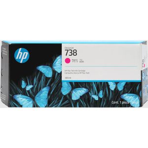 Hp originale - Cartuccia DesignJet Ink 738 - Magenta - 676M7A - 300ml - immagine 1