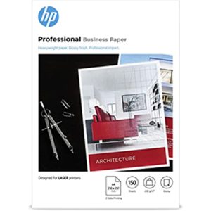Hp - Confezione da 150 fogli carta originale fotografica lucida professionale per stampe laser A4 - 7MV83A - immagine 1