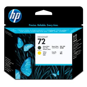 Hp - Testina di stampa originale - 72 - Nero opaco / Giallo - C9384A - 69 pag - immagine 1