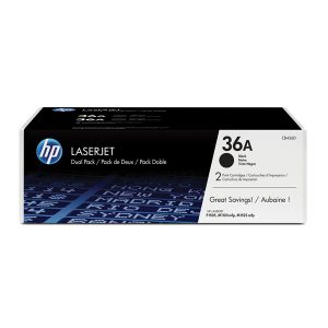 Hp - Confezione 2 Toner originale - 36A - Nero - B436AD - 2.000 pag cad - immagine 1