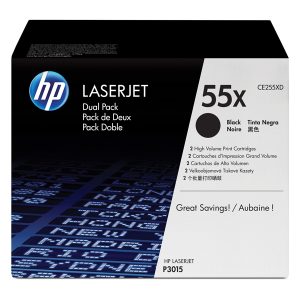 Hp - Confezione 2 Toner originale - 55X - Nero - CE255XD - 12.500 pag/cad - immagine 1