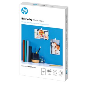 Hp - Confezione da 100 fogli carta originale fotografica HP Everyday - lucida - 10 x 15 cm - CR757A - immagine 1