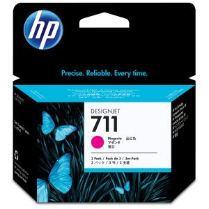 Hp - Confezione 3 cartucce ink originale - 711 - Magenta - CZ135A - 29ml cad - immagine 1
