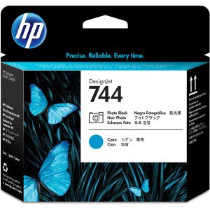 Hp - Testina originale - 744 - Nero fotografico / Ciano - F9J86A - 4ml/cad - immagine 1