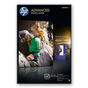 Hp - Carta fotografica originale lucida Hp Advanced Photo Paper - 25 Fogli - 10 x 15 cm senza margini - Q8691A - immagine 1