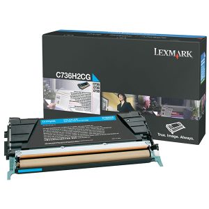 Lexmark - Toner - Ciano - C736H2CG - non return program - 10.000 pag - immagine 1