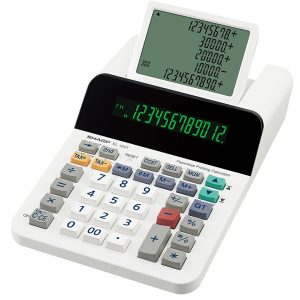 Calcolatrice scrivente EL 1501 - 12 cifre - display a 12 cifre - con uno LCD a 5 righe - EL1501 - Sharp - immagine 1