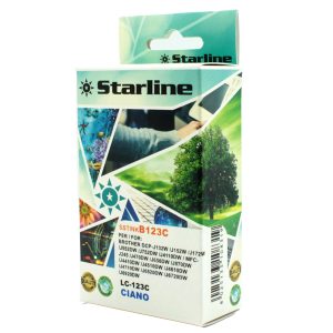 Starline - Cartuccia ink - per Brother - Ciano - LC123C  - 10ml - immagine 1
