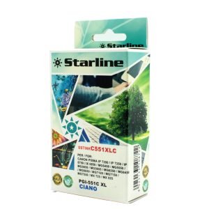 Starline - Cartuccia ink - per Canon - Ciano - CLI-551BK C - 9,8ml - immagine 1