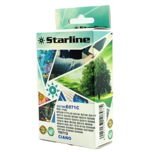 Starline - Cartuccia ink - per Epson - Ciano - C13T071240 -T0712 11,4ml - immagine 1