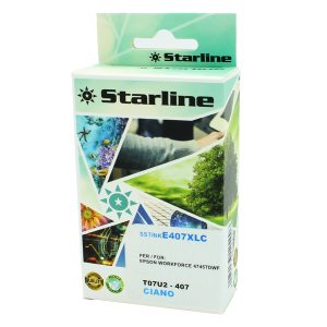Starline - Cartuccia Ink compatbile per Epson 407 - Ciano - 26ml - immagine 1