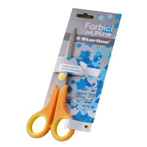 Forbici - 17,8 cm - lama in acciaio - impugnatura morbida - arancione - Starline - immagine 1
