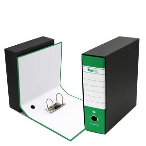 Registratore Starbox - dorso 8 cm - commerciale 23 x 30 cm - verde - Starline - immagine 1