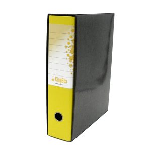 Registratore Kingbox - dorso 8 cm - protocollo 23x33 cm - giallo - Starline - immagine 1