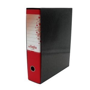 Registratore Kingbox - dorso 8 cm - protocollo 23x33 cm - rosso - Starline - immagine 1