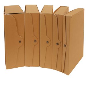 Scatola progetto - dorso 8 cm - 25x35 cm - cartone FSC - avana - Starline - immagine 1