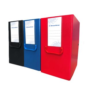 Scatola archivio con maniglia - dorso 20 cm - 25 x 35 cm - blu - Starline - immagine 1