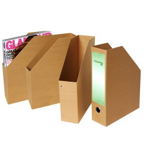 Portariviste Eco - 25 x 35 x 8 cm - dorso 8 cm - avana - Starline - immagine 1