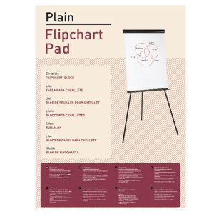 Blocco per lavagna - 20 fogli - 65 x 98 cm - bianco - Starline - immagine 1