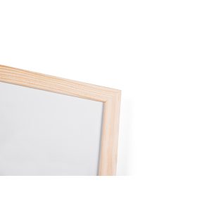 Lavagna bianca magnetica - 45 x 60 cm - cornice legno - bianco - Starline - immagine 2