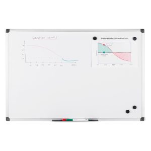 Lavagna magnetica - 60 x 90 cm - bianco - Starline - immagine 3