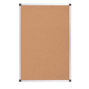 Lavagna - 45 x 60 cm - superficie in sughero - cornice in alluminio - Starline - immagine 2