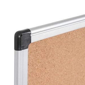 Lavagna - 45 x 60 cm - superficie in sughero - cornice in alluminio - Starline - immagine 4