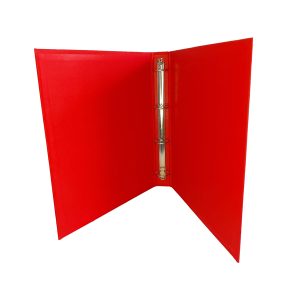 Raccoglitore King - 4 anelli tondi 30 mm - dorso 4 cm - 22x30 cm - rivestimento in PPL - rosso - Starline - immagine 2