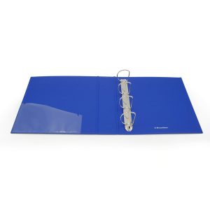 Raccoglitore personalizzabile KingShow - 4 anelli a D 50 mm - dorso 6 cm - 22x30 cm - blu -Starline - immagine 3
