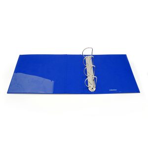 Raccoglitore personalizzabile KingShow - 4 anelli a D 65 mm - dorso 8 cm - 22x30 cm - blu - Starline - immagine 3