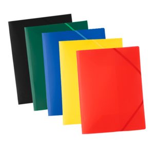 Cartellina 3 lembi - con elastico - 24 x 32 cm - colori assortiti - ECO Starline - immagine 1
