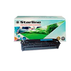 Starline - Toner Ricostruito - per HP 128A - Ciano - CE321A - 1.300 pag - immagine 1