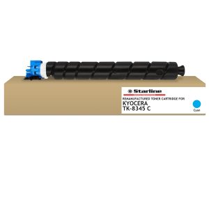 Starline - Toner ricostruito per Kyocera - Ciano - TK8345C - 12.000 pag - immagine 1