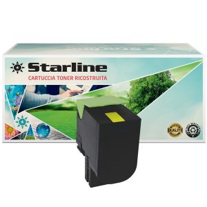 Starline - Toner Ricostruito - per Lexmark - Giallo - 70C2HY0 - 3.000 pag - immagine 1