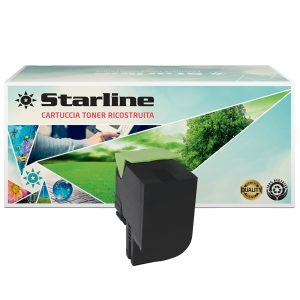 Starline - Toner Ricostruito - per Lexmark - Nero - 80C2HK0 - 4.000 pag - immagine 1