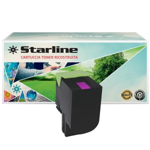 Starline - Toner Ricostruito - per Lexmark - Magenta - 80C2HM0 - 3.000 pag - immagine 1