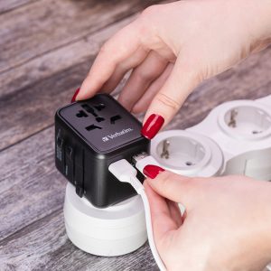 Verbatim - Adattatore viaggio UTA-02 con 2 x USB-A - immagine 2